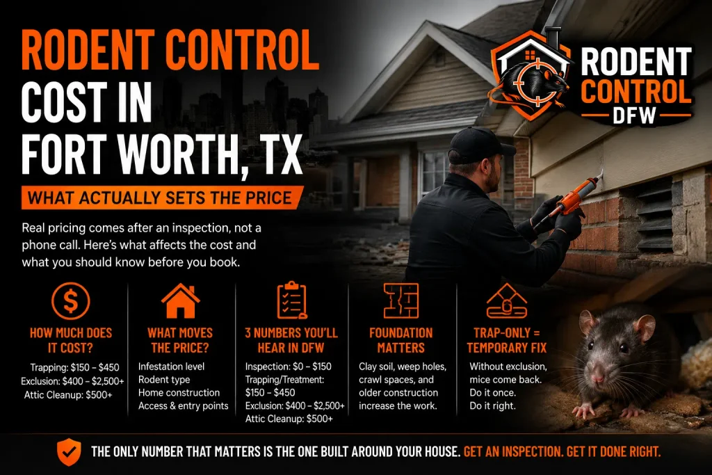 Rodent Control Cost in Fort Worth, TX